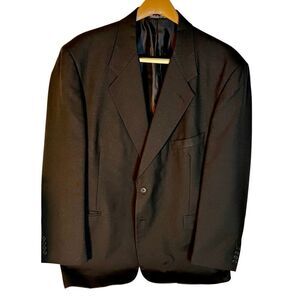 Kilburne & Finch Slate Black 2 Button Blazer Jacket Sz 46R